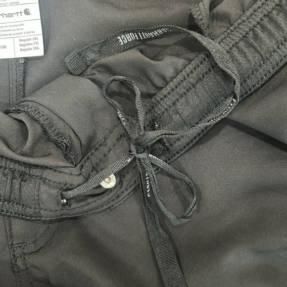 Carhartt Force Liberty Twill Straight Leg Scrub Pant C55106 Mens Sz 2XL Black - Picture 6 of 11